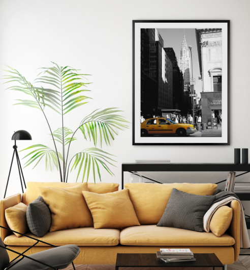 Wohnzimmer mit Foto aus New York von Thomas Reis