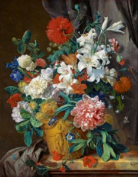 Stilleven met bloemen, 'Leliën des velts' 1720-30