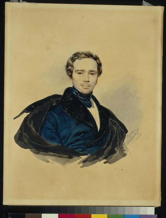Porträt von Fürst Fjodor Fjodorowitsch Golizyn (1794-1854) von Brüllow
