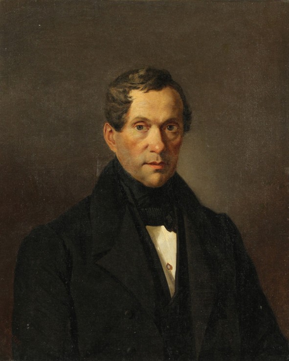 Porträt von Komponist Matwei Wielgorski (1794-1866) von Brüllow