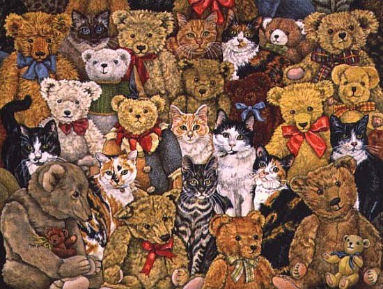 Tedcats, 1997 (acrylic on panel)  von Ditz