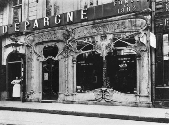 Shop window, Paris, 1904 (b/w photo)  von French Photographer