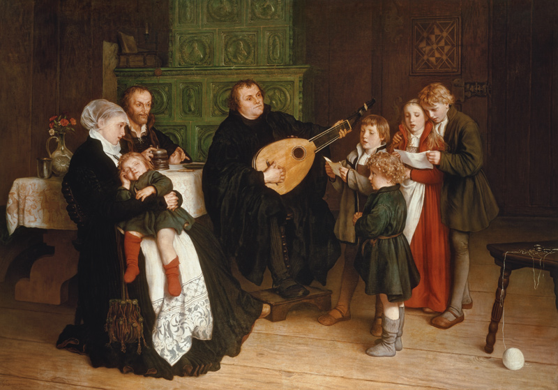 Luther im Kreis seiner Familie von Spang.