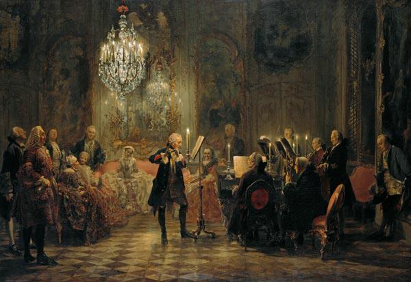 Das Flötenkonzert Friedrichs des Großen in Sanssouci 1852