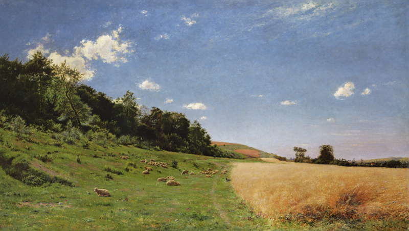 Edge of the Woods on the Outkirts of Eu von Adolphe Gustave Binet