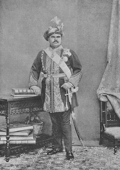 Maharaja Takhtsinhji of Bhavnagar von (after) English photographer