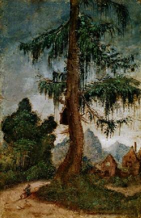 Landschaft mit Holzschnitzer 1522