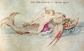 Der griechische Poet Arion reitet auf dem Delphin 1514