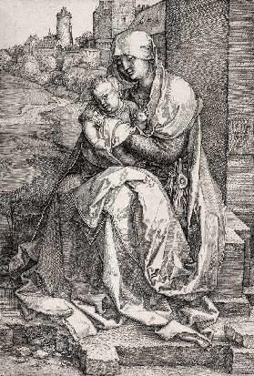 Maria mit dem Kind an der Mauer 1514