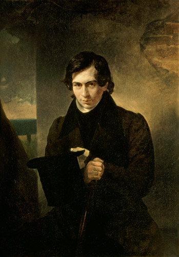 Portrait of the Russian author Nestor Kukolnik (1809-1868) von Aleksandr Pavlovich Bryullov