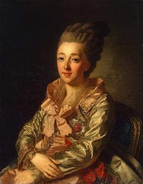 Porträt der Großfürstin Natalia Alexejewna von Russland (1755-1776), Prinzessin Wilhelmine Luise von 1776