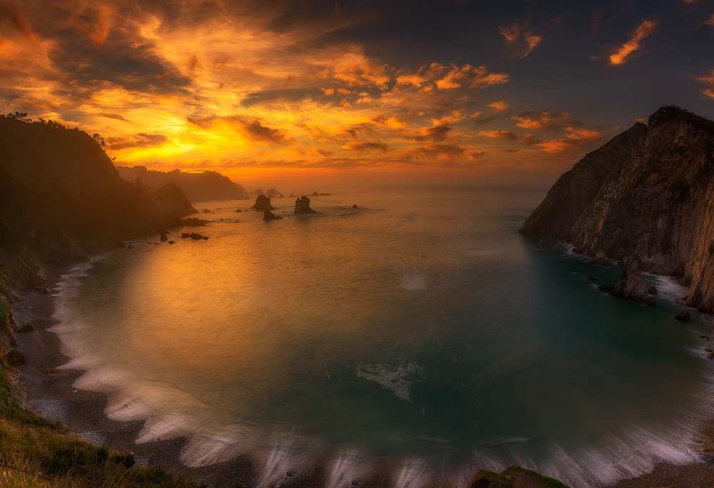 sunset in silence von Alfonso Maseda Varela