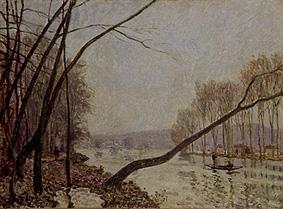 Seine-Ufer im Herbst. von Alfred Sisley