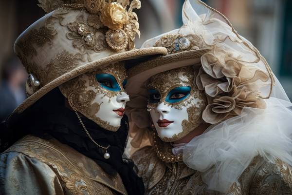 Venetiaanse maskers von Alida Jorissen