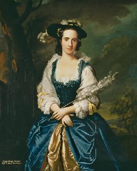 Portrait of Lady Mary Stewart (1720-51) Wife of Kenneth Mackenzie, Lord Fortrose 1749