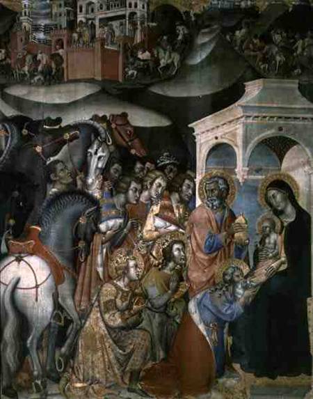 Adoration of the Magi von also Manfredi de Battilori Bartolo di Fredi