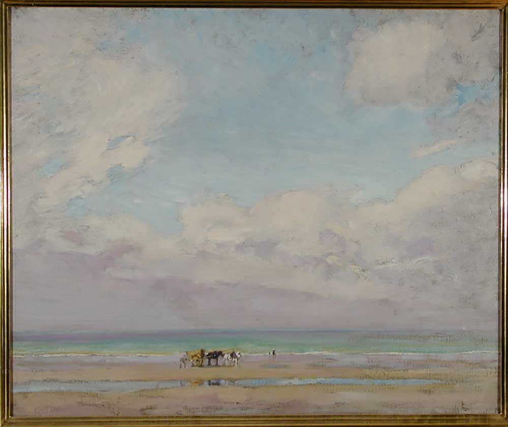 Clamming, Normandy Beach, um 1911 von Alson Skinner Clark