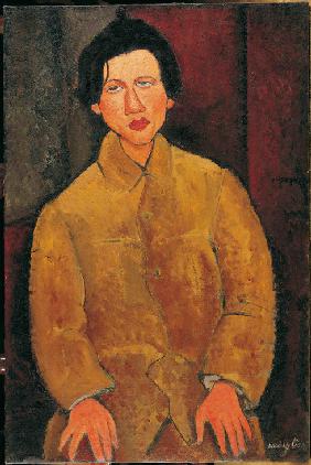 Porträt von Chaïm Soutine (1893-1943) 1916