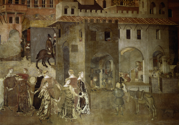 Buon governo,  Reigentanz von Ambrogio Lorenzetti