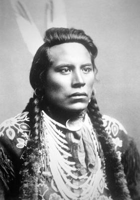 Curley, of the Crow tribe, one of Custer's scouts (b/w photo) von American Photographer, (19th century)