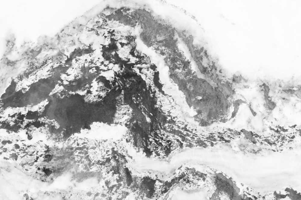 Schwarz-weißer Marmorberg 06 von amini54