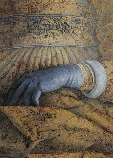 Barbara v.Brandenburg,  Hand von Andrea Mantegna