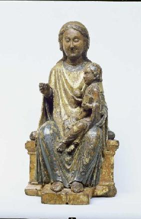 Thronende Madonna mit Kind Um 1170