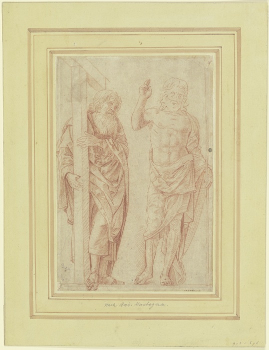 Der auferstandene Christus mit dem Heiligen Andreas von Anonym
