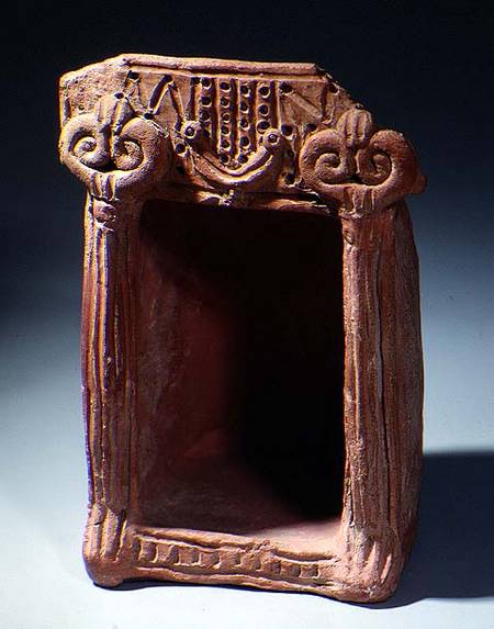Model of a shrine with sacred columnsIron Age von Anonymous