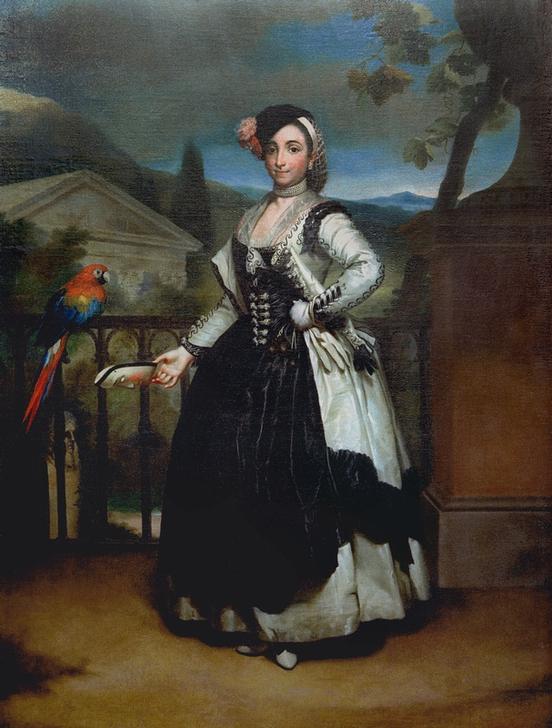 Isabel Parreno Arce, Ruiz de Alcaron y Valdes, verehelichte Marquésa de Llano von Anton Raffael Mengs
