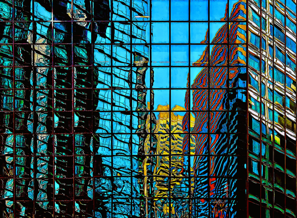 Reflexionen im Glas - Los Angeles,Kalifornien von Arnon Orbach