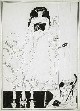 Herodias' Auftritt. Illustration für Salome von Oscar Wilde