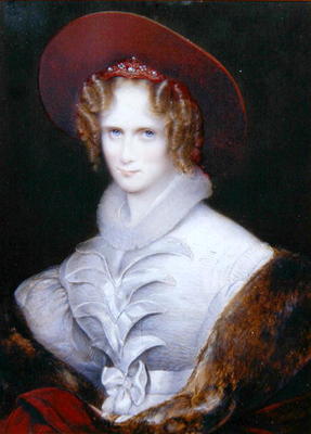 Princess Augusta of Saxe-Meiningen, c.1835 (oil on canvas) von August Grahl