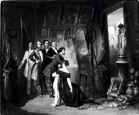 Interior of the Studio of Alfred Bruyas (1821-77) in Montpellier 1848