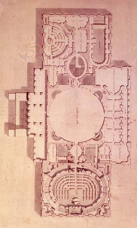 Plan of the Principal Story of the Capitol, U.S. von Benjamin Henry Latrobe