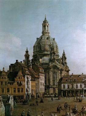 Der Neumarkt in Dresden, vom Jüdenhofe aus. 1751