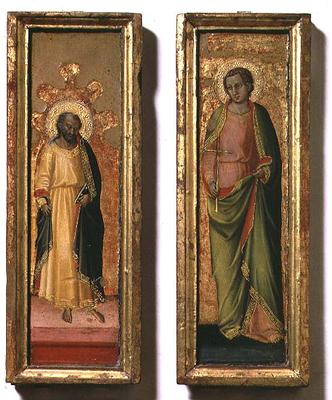 St. Peter and St. Paul (tempera on panel) von Bicci  di Lorenzo