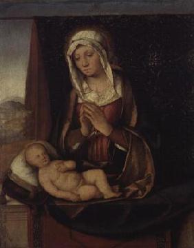 Madonna and Child (panel) 19th