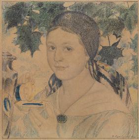 Porträt von Maria Schostakowitsch 1922