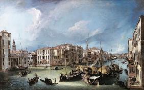 Der Canal Grande in Venedig mit der Rialto-Brücke um 1725