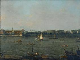 Die Themse mit Chelsea College, Rotunde, und Ranelagh House 1751