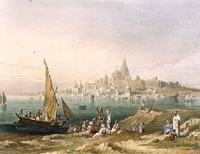 The Sacred Town and Temples of Dwarka, from Volume II of 'Scenery, Costumes and Architecture of Indi 1830