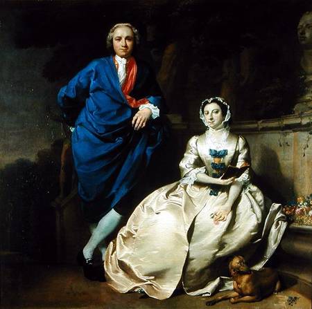 Portrait of George Michael Moser and his wife, Mary Moser von Carl Marcus Tuscher