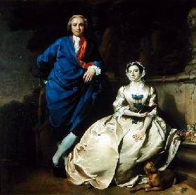 Portrait of George Michael Moser and his wife, Mary Moser c.1742