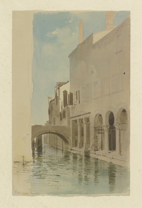 Der Ponte della Panada in Venedig von Carl Theodor Reiffenstein