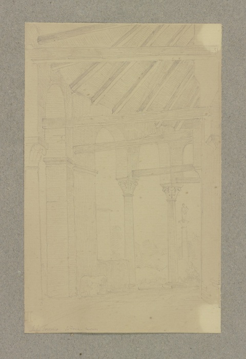 Narthex von S. Fosca in Torcello von Carl Theodor Reiffenstein