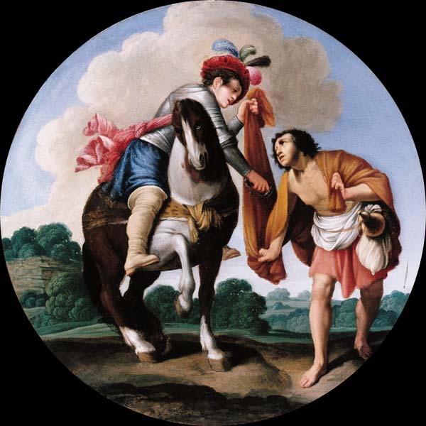 Der heilige Martin mit einem Bettler von Carlo Saraceni