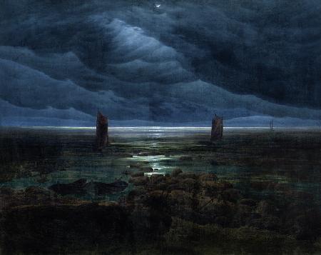 Sea Shore in Moonlight / Meeresufer im Mondschein 1835-36