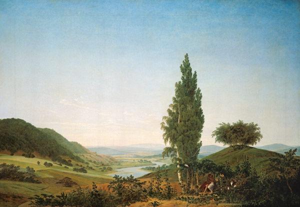 Der Sommer (Landschaft mit Liebespaar) 1807
