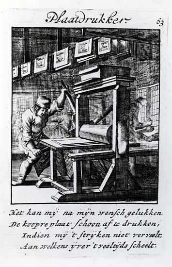 The Copper-plate Engraver, from ''Iets voor Allen'' a book of trades Abraham van St. Clara von Caspar Luyken